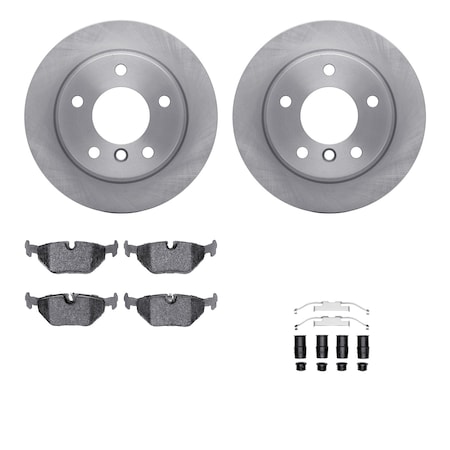 6512-31277, Rotors With 5000 Advanced Brake Pads Includes Hardware